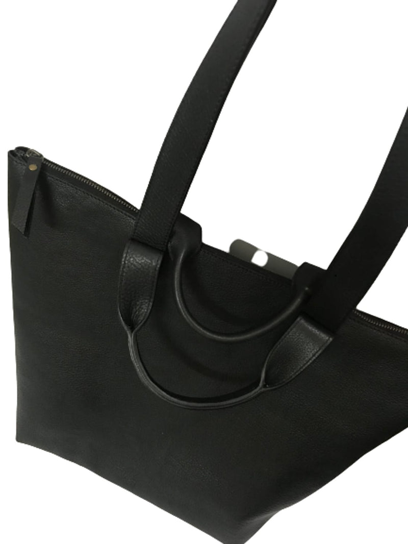 Black Women's Tote Bag Original Leather
