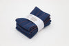 The Indian Towel Company - Hand Towel 100% Cotton - Pack of 4 - Navy Blue