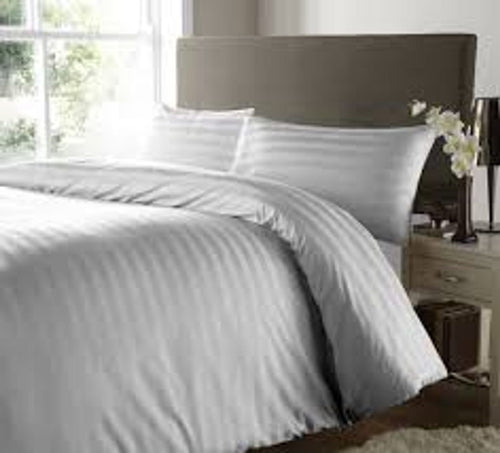 Satin Stripe Fine Hotel Quilt Cover - (Size - 259x274 cm)