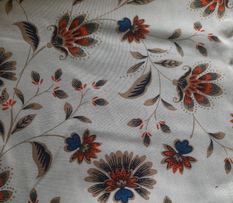 Flower Viscose Fabric