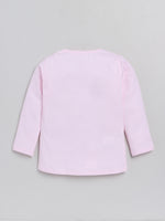 Nottie Planet Full Sleeve Cartoon Print Girl T Shirt - Pink