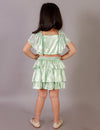 Lil Drama Girls Party Top With Skirt