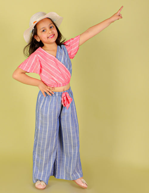 Lil Drama Girls Casual Top With Pants