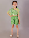 Lil Drama Girls Party Top With Shorts