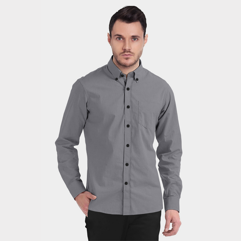 Elegant Hemp Shirt In Grey