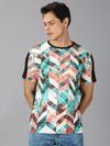 UrGear Men's Geometric Print T-shirt
