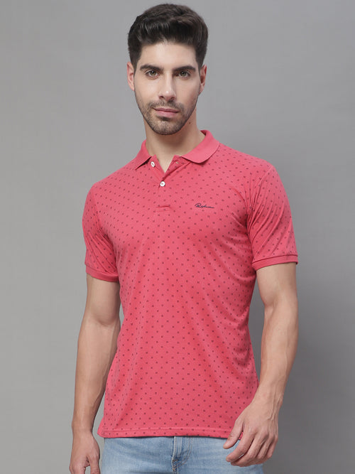 Rodamo Red Polo Printed T-Shirts