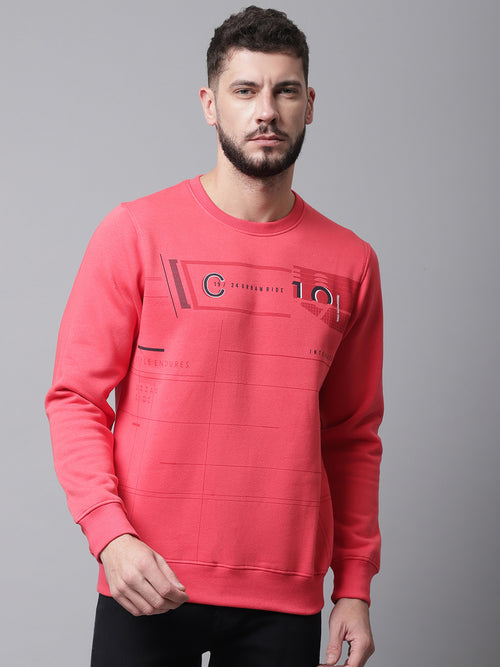 Rodamo Pink Neck Sweatshirts