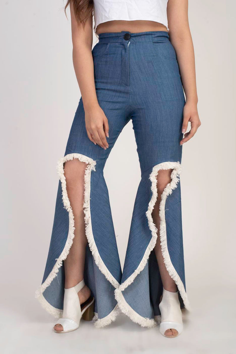 Blue Denim Tessal Jeans