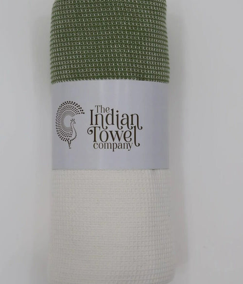 The Indian Towel Company Jumbo Bath Towel 100% Cotton - Sage Green