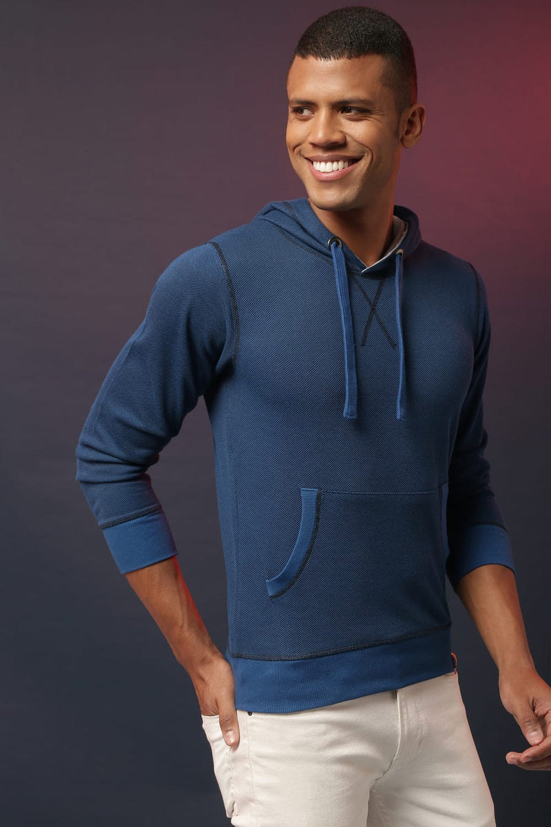 Campus Sutra Elite Cotton Men Solid Stylish Casual Sweatshirts