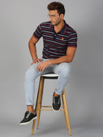 Men T-Shirt Stripes Cotton Promo
