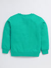 Nottie Planet Loopknit Car Printed Full Sleeve Sweatshirt For Boys - R Green