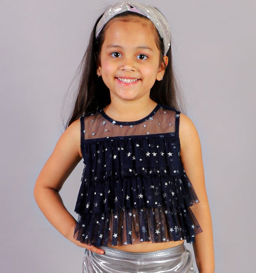 Lil Drama Girls Party Net Top