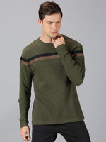 Vibrant Designs Color Blocked Mens Sweatshirt