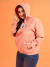 Instafab Fantastic Plus Size Women Printed Stylish Casual Hooded Sweatshirts