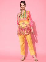 Indo Era Women Printed Tunic with Trousers Co-Ords
