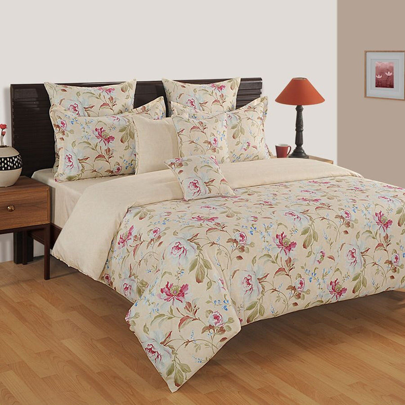 Swayam Flower Delight Sparkle Bed Sheet