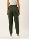 Women Green Straight Fit Track Pant