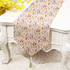 Spring Floral Printed Cotton Canvas 6 Seater Table Runner (13 x 72 Inches)