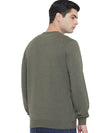 Trufit Men's Olive Full Sleeves Sweatshirt