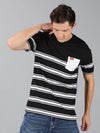 Men T-Shirt Stripes Cotton Premium