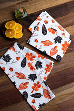 Brown Leaf Digital Printed Kitchen Towels