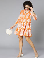 Clannish Fashioned Tropical Print Women Dress