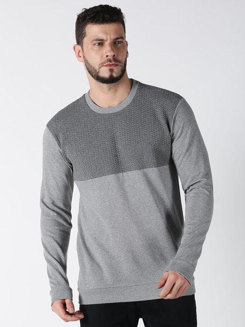 Cloth Vibe Color Blocked Mens Sweatshirt