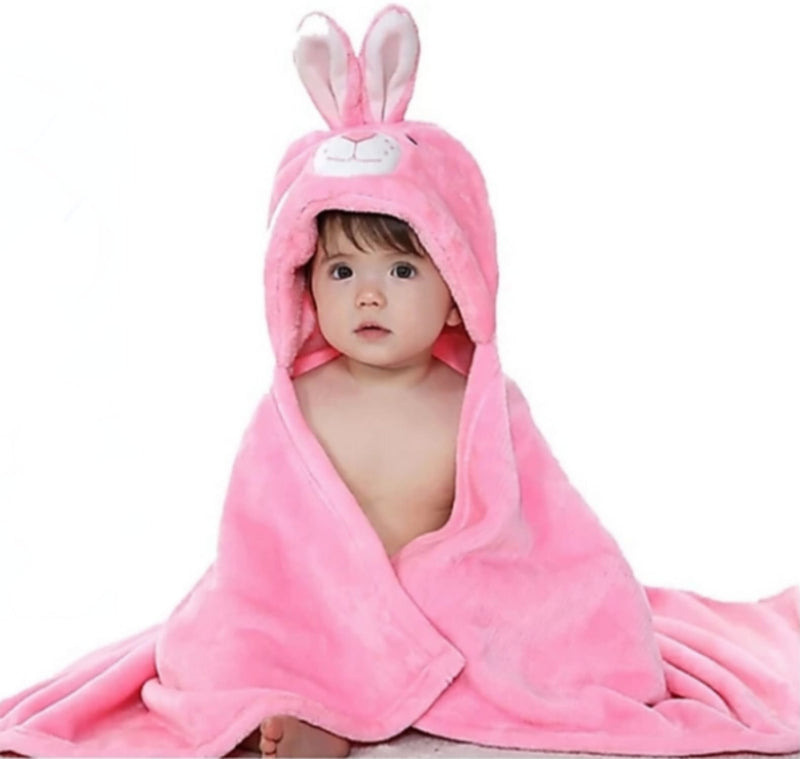 Brandonn Bloom Supersoft Premium Hooded Wrapper Cum Baby Bath Towel for Babies Pack of 2