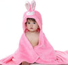Brandonn Kiddo Supersoft Premium Hooded Wrapper Cum Baby Bath Towel for Babies Pack of 2