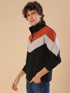 Campus Sutra Stylin Online Men Colorblock Full Sleeve Stylish Casual Sweatshirts