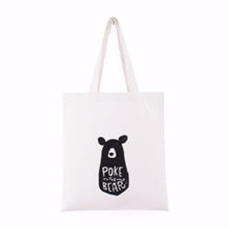 Simple Tote Bag - Bear Doodle