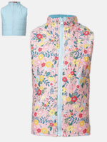 Cuddly Pretty Floral Print Reversible Quilted Girl Jacket