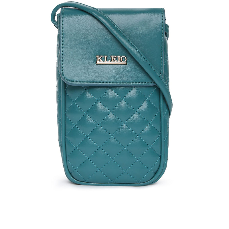 Kleio Glamorous Small Quilted Crossbody Mobile Sling Pouch For Women/Girls