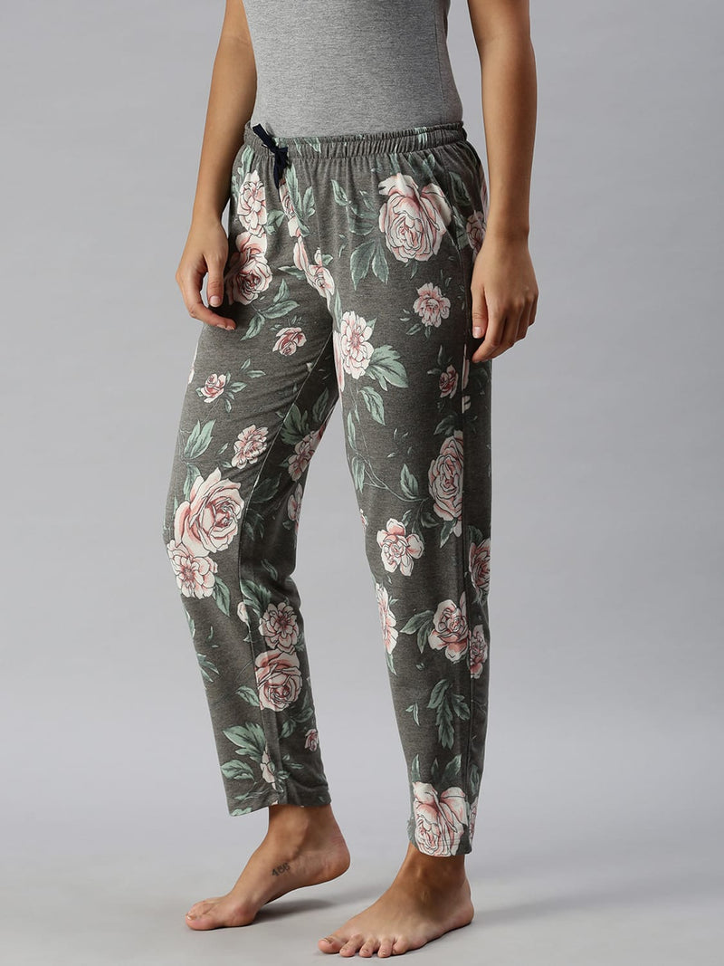 Kryptic womens 100% Cotton printed lounge pant