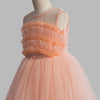 Toy Balloon Kids Cute Little Peach Full length Gown girls party wear dress