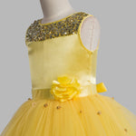 Toy Balloon Kids Periwinkle Yellow Hi-Low Skirt girls party wear dress