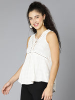 Ivory Beauty Embroidery Women Top