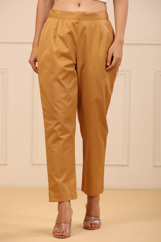 Gold straight pants best sale