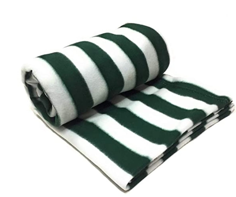 Melange Blanket Single Bed, Green Stripe - Size - 88*60 cm