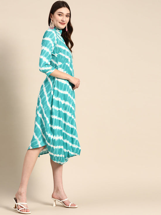 Front Cowl Midi Dress