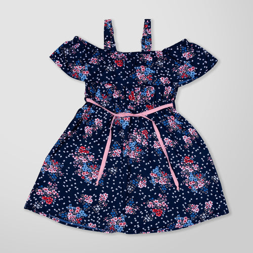 MYY Kids Lil Roos Girls Floral Printed Frock