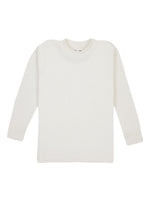 Thermals Unisex Top Round Neck Quality Full Sleeves Solid White