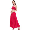 Aawari Rayon Skirt Top Set For Girls and Women Pink