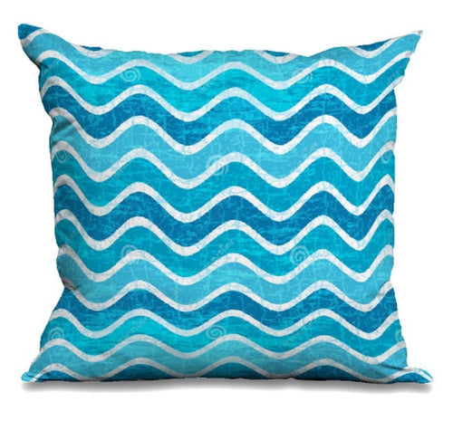 Digital Printed Cushion - Size -45*45 cms - Sea Waves