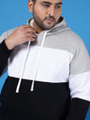 Instafab Safari Plus Men Colorblock Stylish Full Sleeve Hooded Casual Sweatshirts