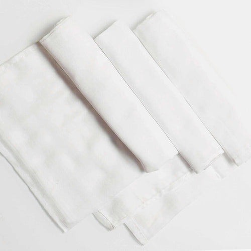 SuperBottoms 100% Cotton Mulmul Swaddle for Newborn Baby | Swaddle Wrap | White Swaddle Set- Pack of 3