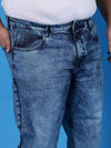 Instafab Barrel Plus Men Solid Stylish Casual Denim Jeans