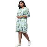 Instafab Supply Plus Size Women Floral Design Stylish Casual Dresses
